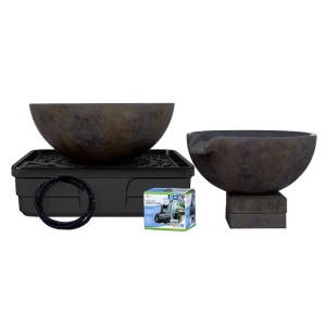 SPILLWAY BOWL AND BASIN FOUNTAIN KIT – IRON ORE – 19″/21″ DIA (49/52 CM)