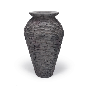 Stacked Slate Urn 45″ H (114 cm)